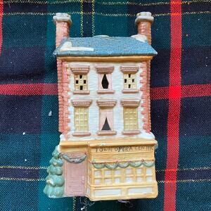 TOWN‎ OPERA CENTER  Bisque China Christmas Village Building